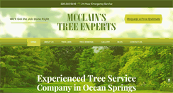 Desktop Screenshot of mcclainstreeexperts.com